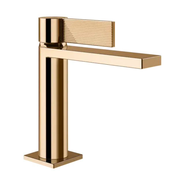 Смеситель для раковины Gessi INVERSO RIGATO 73502#735 цвет-Warm Bronze PVD