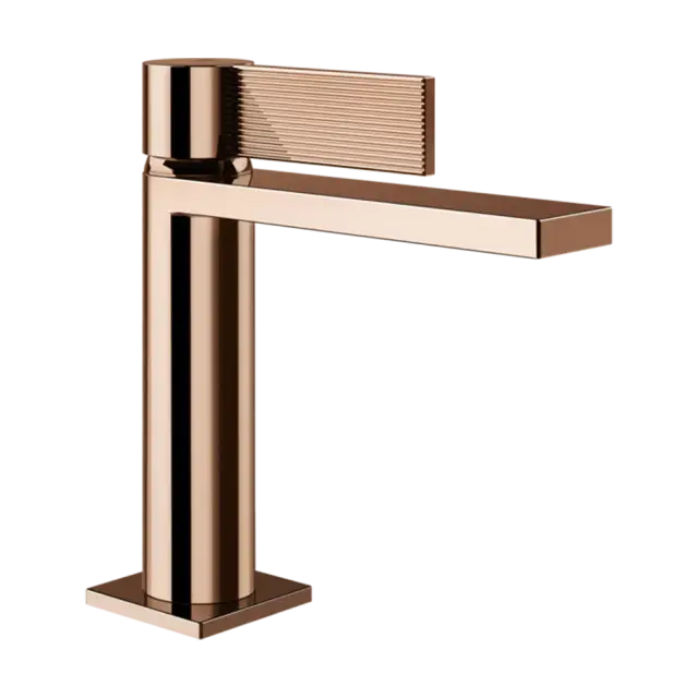 Смеситель для раковины Gessi INVERSO RIGATO 73502#030 цвет-Медный PVD