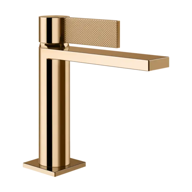 Смеситель для раковины Gessi INVERSO DIAMANTATO 73602#735 цвет-Warm Bronze PVD