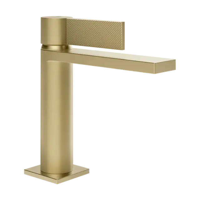Смеситель для раковины Gessi INVERSO DIAMANTATO 73602#727 цвет-браш.латунь PVD