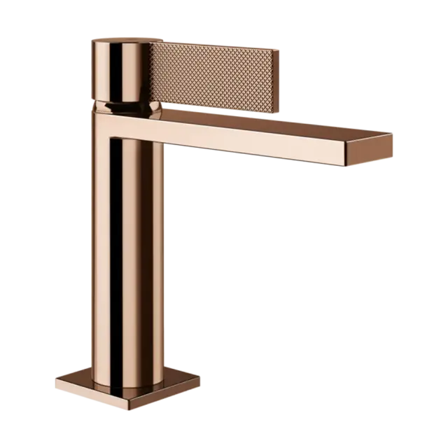 Смеситель для раковины Gessi INVERSO DIAMANTATO 73602#030 цвет-Медный PVD