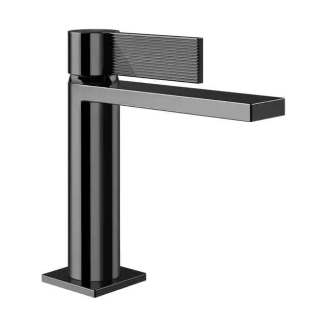 Смеситель для раковины Gessi INVERSO RIGATO 73502#706 цвет-Black Metal PVD