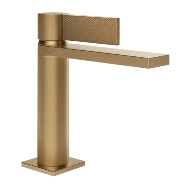 Смеситель для раковины Gessi INVERSO DIAMANTATO 73651#726 цвет-Warm Bronze Brushed PVD