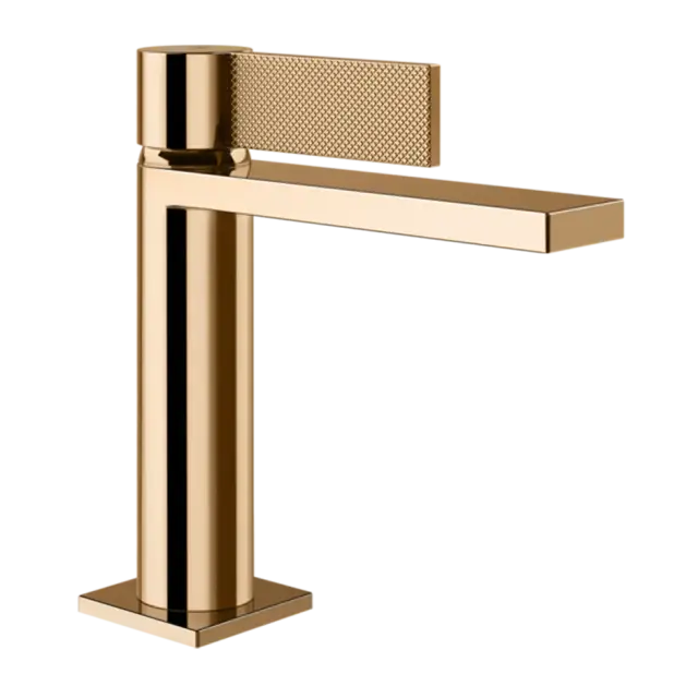 Смеситель для раковины Gessi INVERSO DIAMANTATO 73651#735 цвет-Warm Bronze PVD