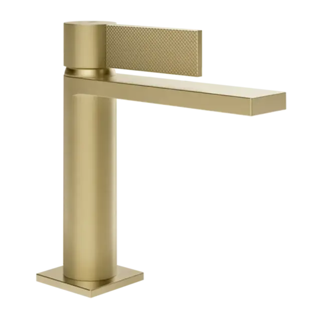 Смеситель для раковины Gessi INVERSO DIAMANTATO 73651#727 цвет-браш.латунь PVD
