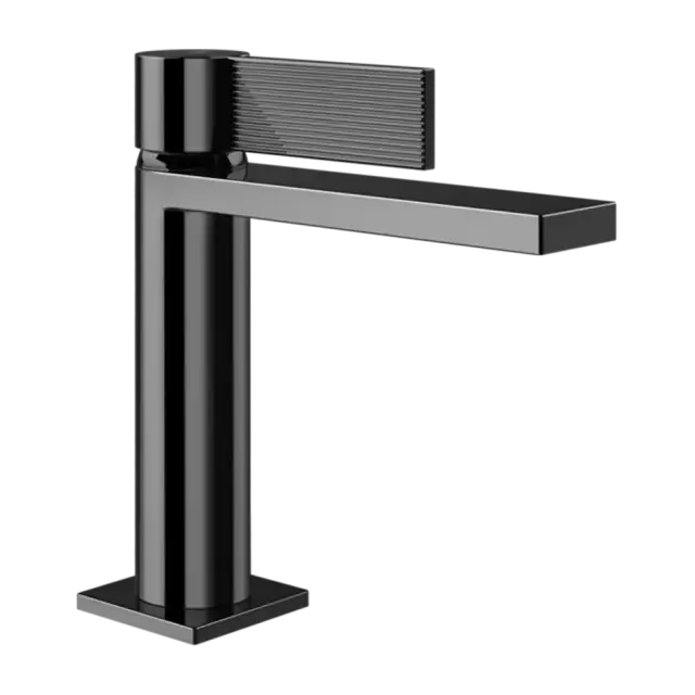 Смеситель для раковины Gessi INVERSO RIGATO 73551#706 цвет-Black Metal PVD