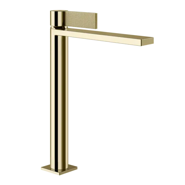 Смеситель для раковины Gessi INVERSO DIAMANTATO 73653#710 цвет-латунь PVD