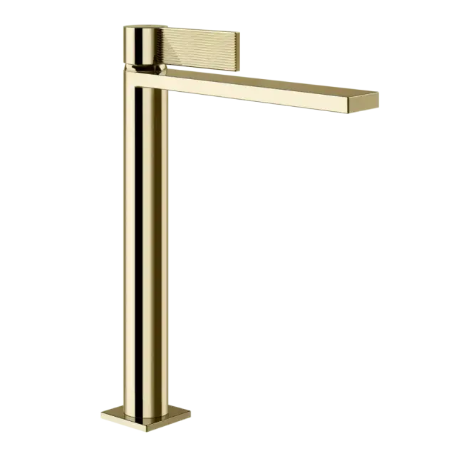 Смеситель для раковины Gessi INVERSO RIGATO 73553#710 цвет-латунь PVD