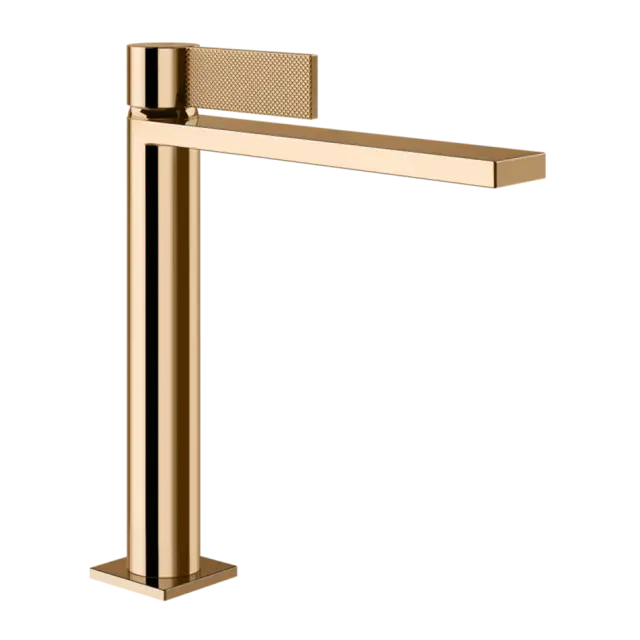 Смеситель для раковины Gessi INVERSO DIAMANTATO 73606#735 цвет-Warm Bronze PVD