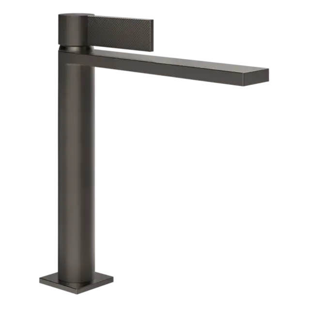 Смеситель для раковины Gessi INVERSO DIAMANTATO 73655#707 цвет-Black Metal Brushed PVD