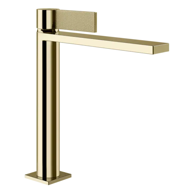 Смеситель для раковины Gessi INVERSO DIAMANTATO 73655#710 цвет-латунь PVD