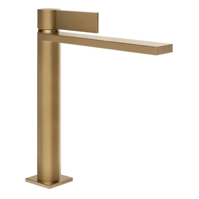 Смеситель для раковины Gessi INVERSO DIAMANTATO 73655#726 цвет-Warm Bronze Brushed PVD