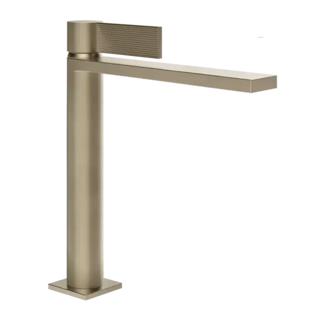 Смеситель для раковины Gessi INVERSO RIGATO 73506#149 цвет-FINOX BRUSHED NICKEL