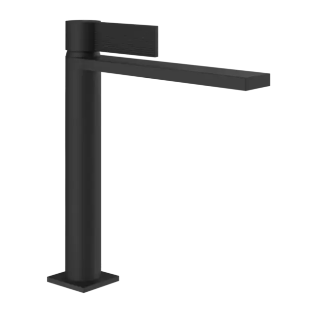 Смеситель для раковины Gessi INVERSO RIGATO 73506#299 цвет-черный XL