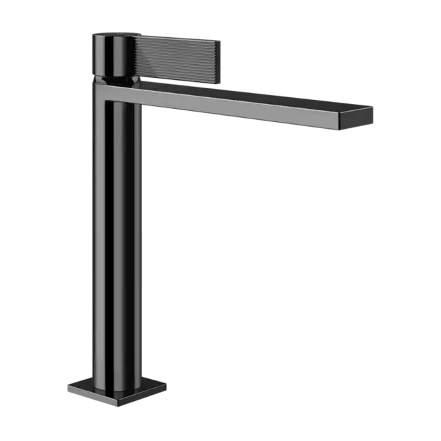 Смеситель для раковины Gessi INVERSO RIGATO 73555#706 цвет-Black Metal PVD