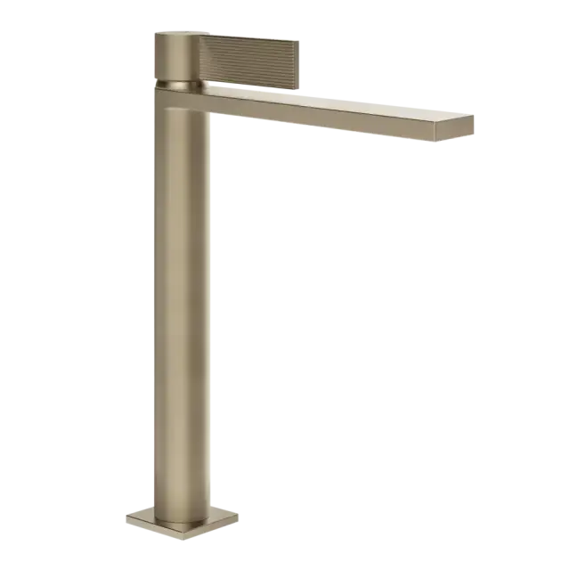 Смеситель для раковины Gessi INVERSO RIGATO 73504#149 цвет-FINOX BRUSHED NICKEL