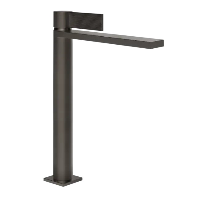 Смеситель для раковины Gessi INVERSO RIGATO 73504#707 цвет-Black Metal Brushed PVD
