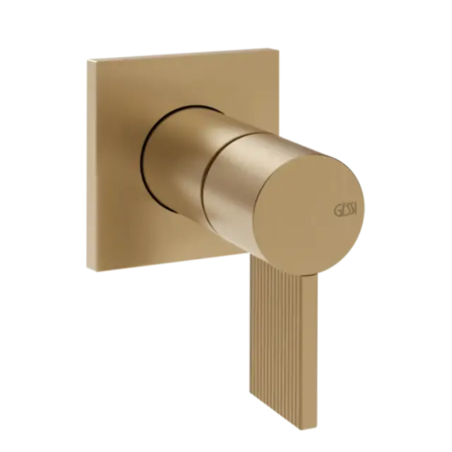 Смеситель для раковины Gessi INVERSO RIGATO 73509#726 цвет-Warm Bronze Brushed PVD