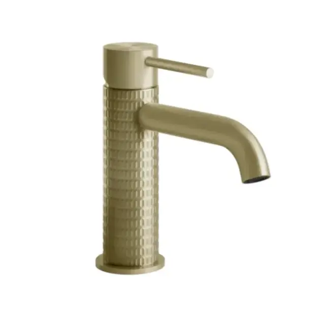 Смеситель для раковины Gessi MECCANICA 54202#727 цвет-браш.латунь PVD