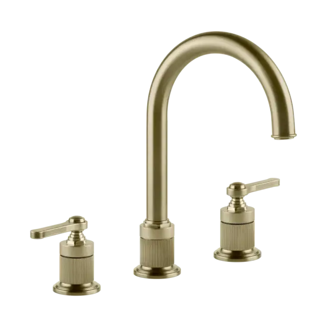 Смеситель для раковины Gessi VENTI20 65016#727 цвет-браш.латунь PVD