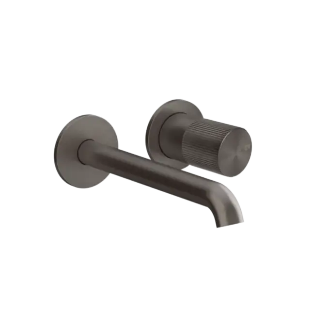 Смеситель для раковины Gessi HABITO RIGATO 70588#707 цвет-black metal brushed PVD