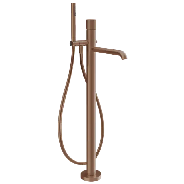 Смеситель для ванны Gessi HABITO RIGATO 70528#708 цвет-браш.медь PVD