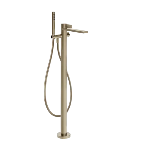 Смеситель для ванны Gessi INVERSO DIAMANTATO 73628#299 цвет-finox brushed nickel