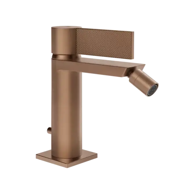 Смеситель для биде Gessi INVERSO DIAMANTATO 73607#708 цвет-браш.медь PVD
