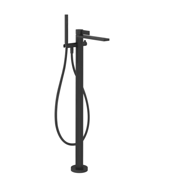 Смеситель для ванны Gessi INVERSO DIAMANTATO 73628#299 цвет-черный XL