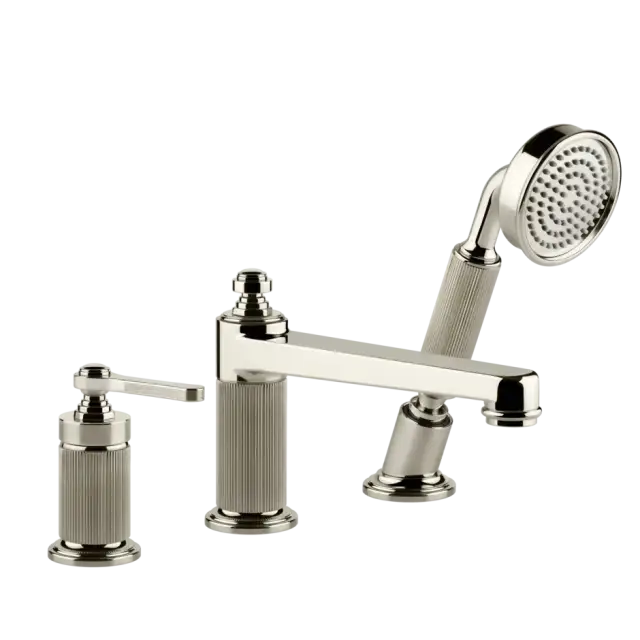 Смеситель для ванны Gessi VENTI20 65037#720 цвет-никель PVD