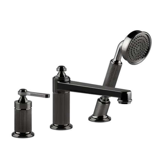 Смеситель для ванны Gessi VENTI20 65037#706 цвет-black metal PVD