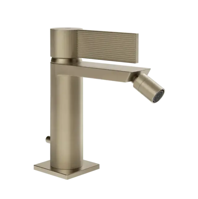Смеситель для биде Gessi INVERSO RIGATO 73507#149 цвет-finox brushed nickel