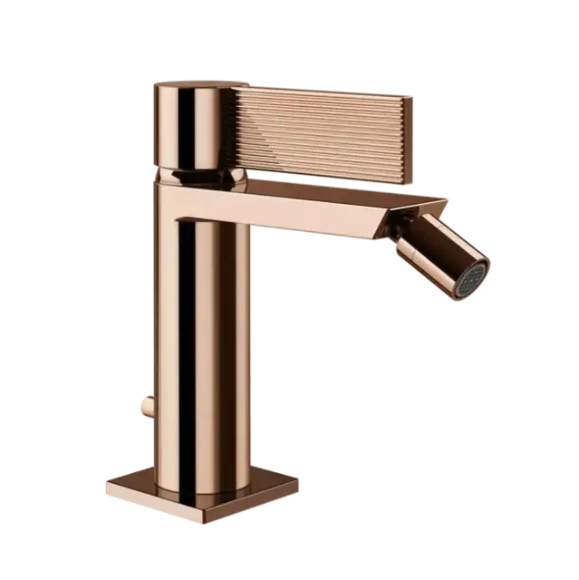 Смеситель для биде Gessi INVERSO RIGATO 73507#030 цвет-медь PVD