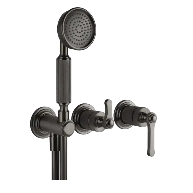 Смеситель для душа Gessi VENTI20 65036#707 цвет-black metal brushed PVD