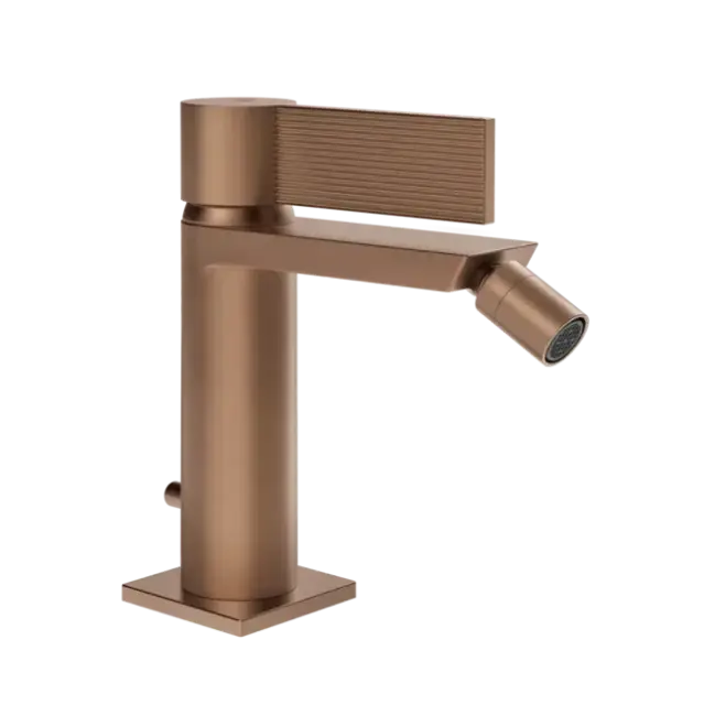 Смеситель для биде Gessi INVERSO RIGATO 73507#708 цвет-браш.медь PVD
