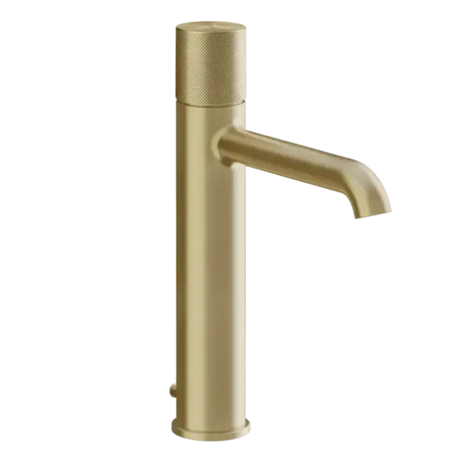 Смеситель для раковины Gessi HABITO DIAMANTATO 70605#727 цвет-браш.латунь PVD