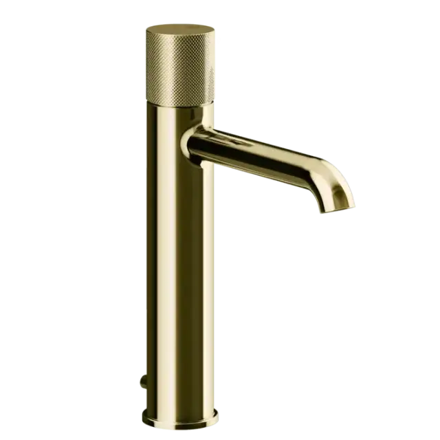 Смеситель для раковины Gessi HABITO DIAMANTATO 70605#710 цвет-латунь PVD