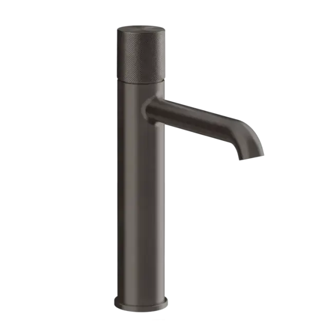 Смеситель для раковины Gessi HABITO DIAMANTATO 70606#707 black metal brushed PVD