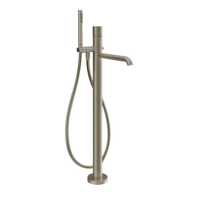 Смеситель для ванны Gessi HABITO DIAMANTATO 70628#149 цвет-finox brushed nickel