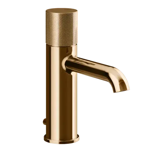 Смеситель для раковины Gessi HABITO DIAMANTATO 70601#735 цвет-warm bronze PVD
