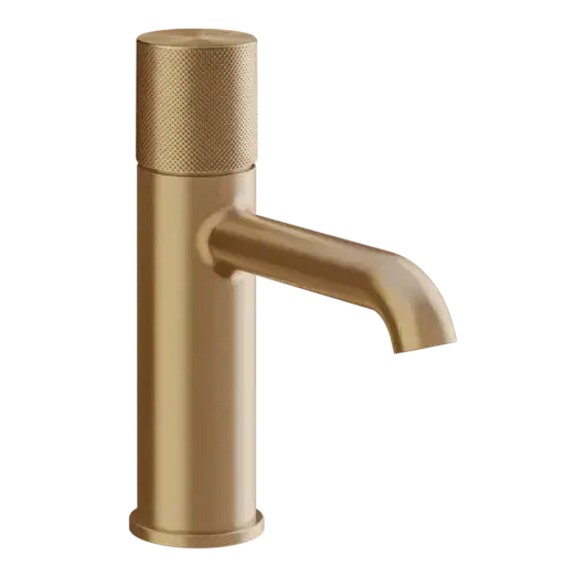 Смеситель для раковины Gessi HABITO DIAMANTATO 70602#726 цвет-warm bronze brushed PVD