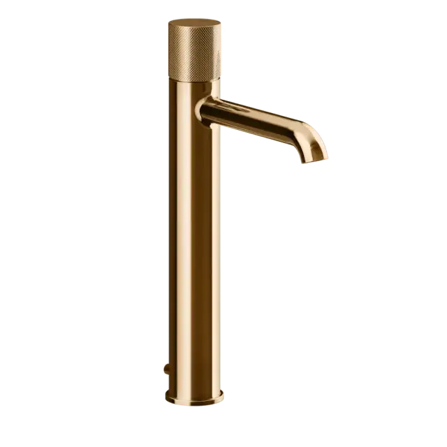 Смеситель для раковины Gessi HABITO DIAMANTATO 70603#735 цвет-warm bronze PVD