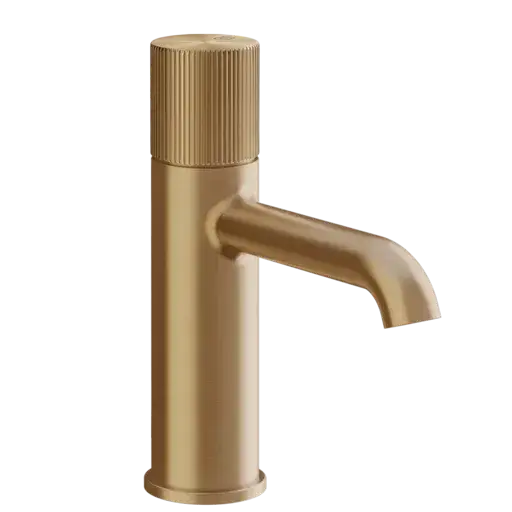 Смеситель для раковины Gessi HABITO RIGATO 70502#726 цвет-warm bronze brushed PVD