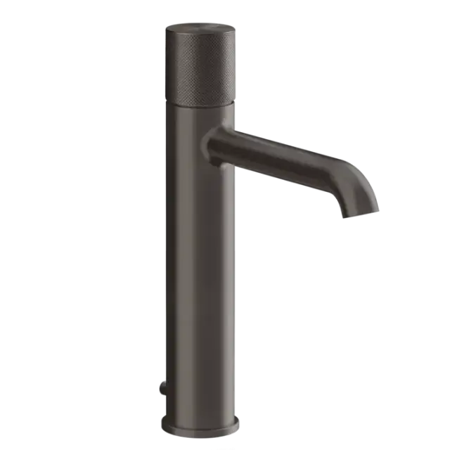 Смеситель для раковины Gessi HABITO DIAMANTATO 70605#707 цвет-black metal brushed PVD