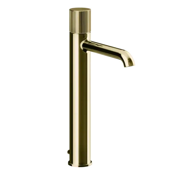Смеситель для раковины Gessi HABITO RIGATO 70503#710 цвет-латунь PVD