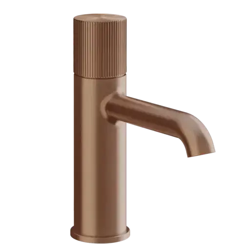 Смеситель для раковины Gessi HABITO RIGATO 70502#708 цвет-браш.медь PVD