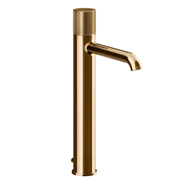 Смеситель для раковины Gessi HABITO RIGATO 70503#735 цвет-warm bronze PVD