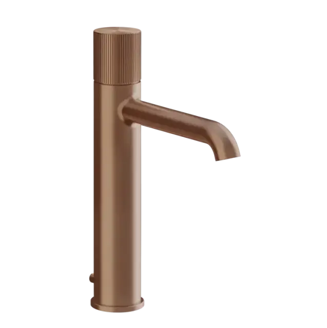 Смеситель для раковины Gessi HABITO RIGATO 70505#708 цвет-браш.медь PVD