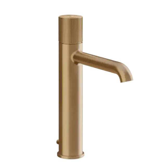 Смеситель для раковины Gessi HABITO RIGATO 70505#726 цвет-warm bronze brushed PVD