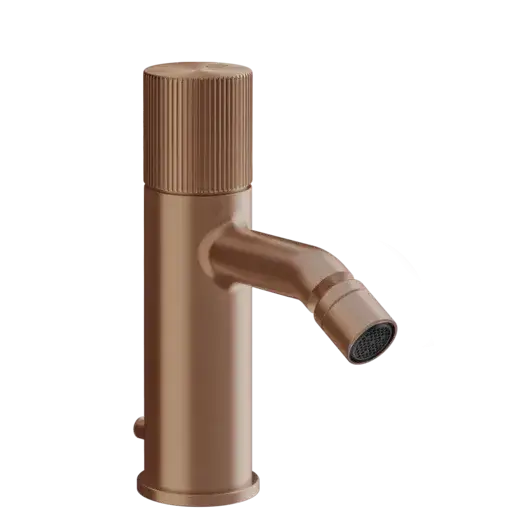Смеситель для биде Gessi HABITO RIGATO 70507#708 цвет-браш.медь PVD